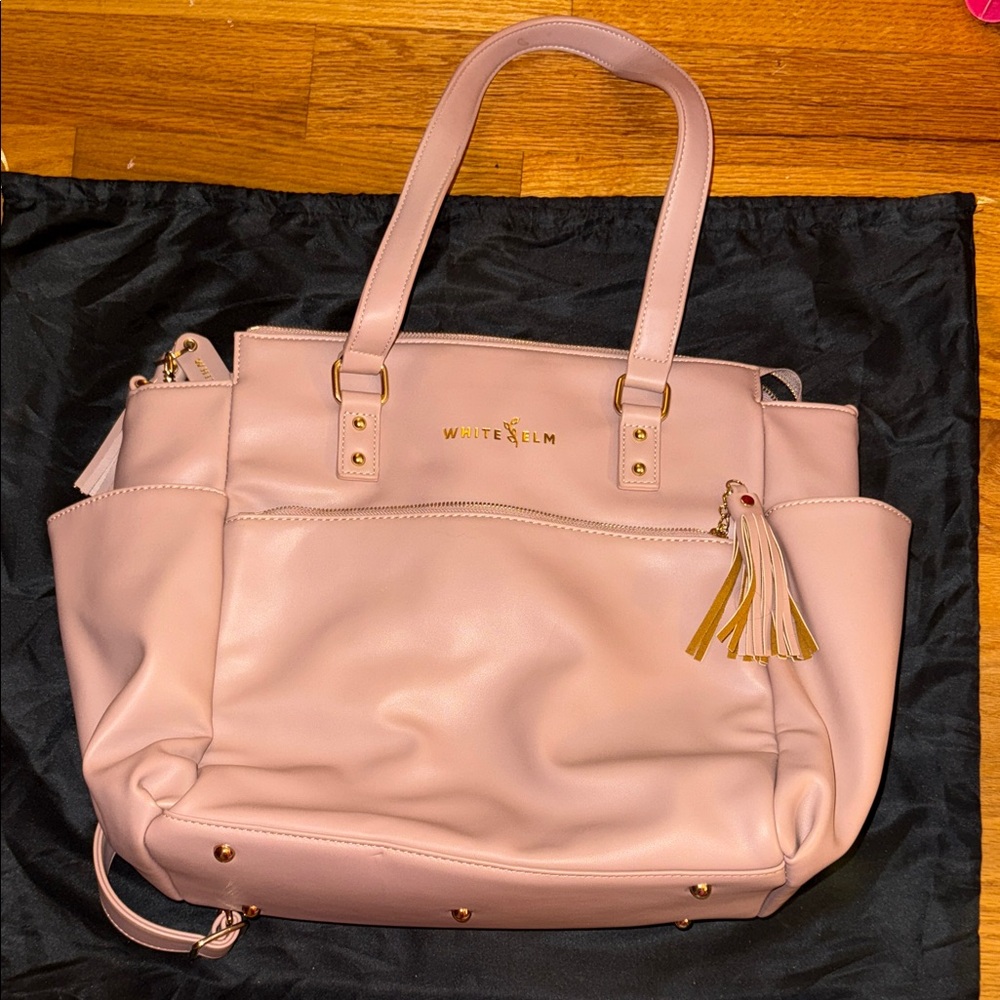 White Elm Pink Tote Bag